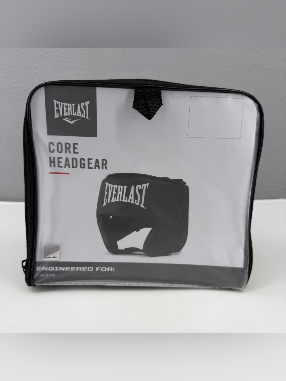Everlast Core Headgear Sparring Boxing Training Padded Helmet Black Adjustable